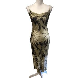 YFB Slip Dress Womens Small Tie Dye Scoop Neck Spaghetti Strap Tie Dye Hippie